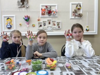 Мастер-класс магнит на холодильник "Корзинка с цветами"