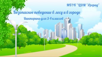 Безопасное поведение в лесу и в городе